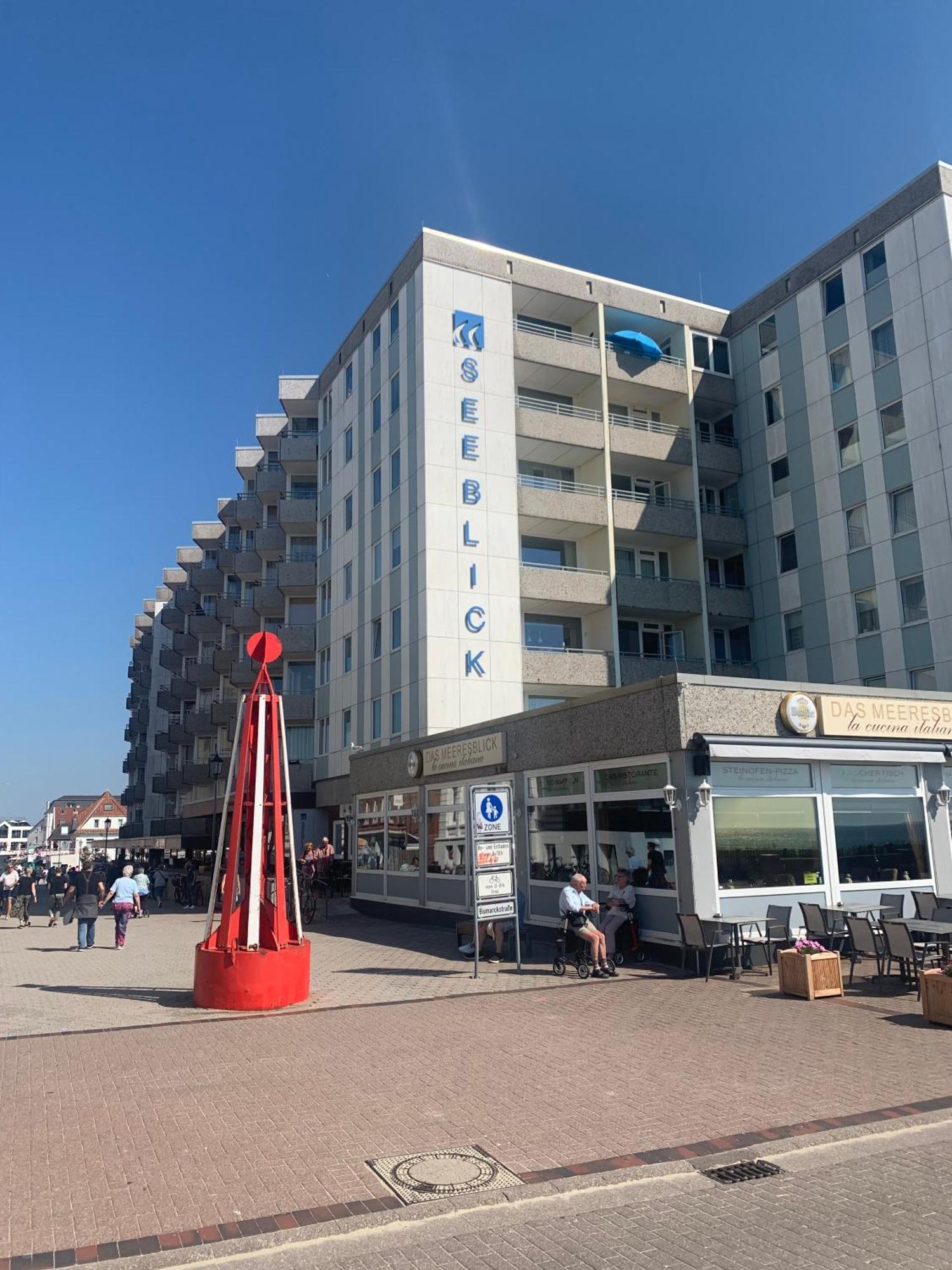 Strandblick Im Haus Seeblick Bismarckstrasse Borkum Exterior foto